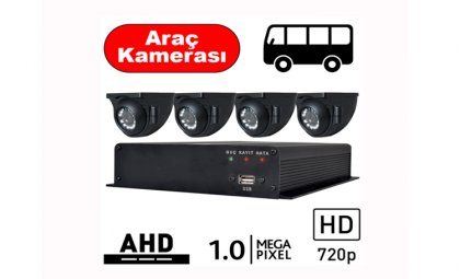 BEGAS 4 Araç Kameralı AHD Paket